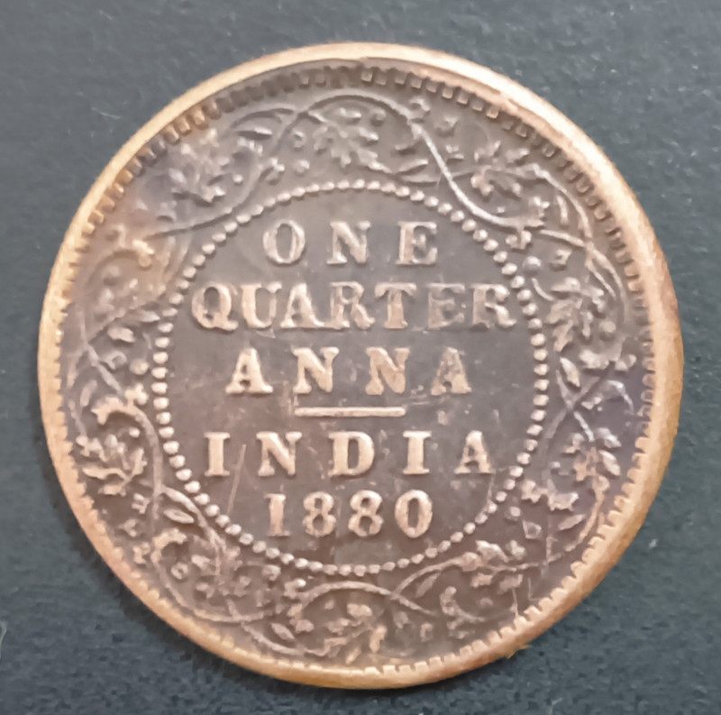 Sanjay Online Store BRITISH EAST INDIA 1842 ONE ANNA COPPER Ancient Coin Collection(1 Coins)