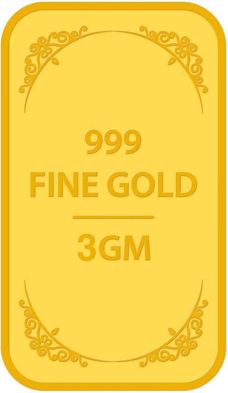 Muthoot Pappachan 24 (999) K 3 g Gold Bar