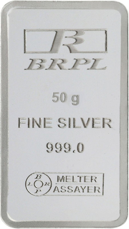 Bangalore Refinery Brpl 50 Gram Silver Bar S 999 50 g Silver Bar