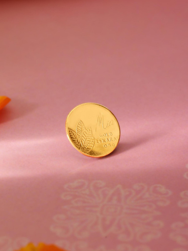 Mia by Tanishq Mia 24 Karat Mango 24 (9999) K 0.5 g Gold Coin
