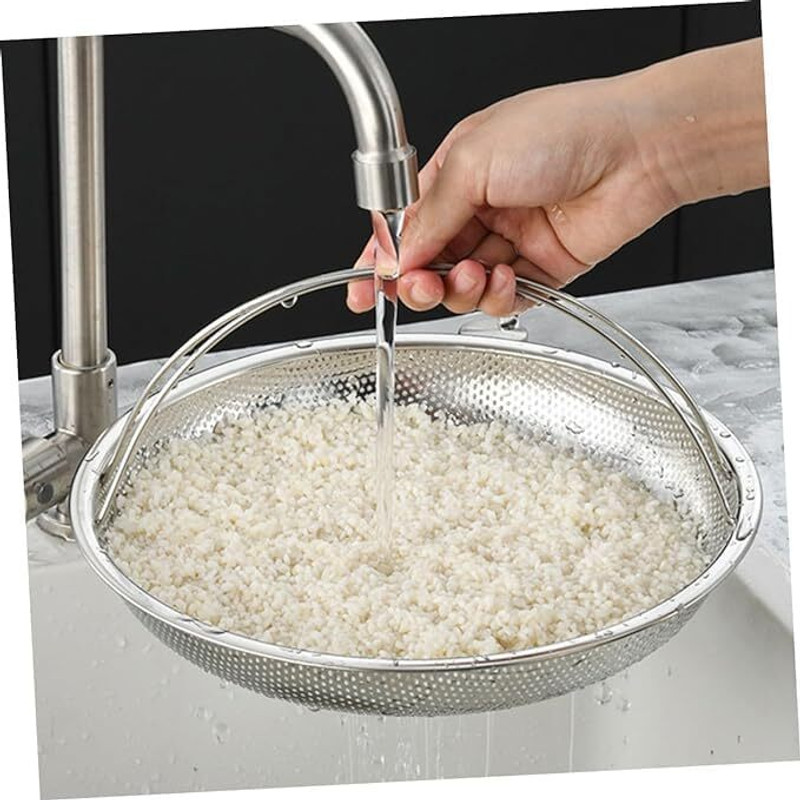 SHOP N BUY All-In-One Pan Steamer Basket, Premium Stainless Steel with Basket Collapsible Strainer(Silver Pack of 1)
