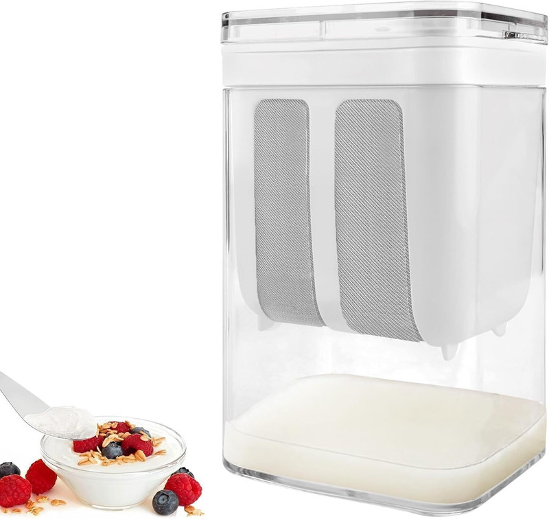 Dreamshop Curd Maker and Yoghurt Filter, Mesh Strainer - 1100ml Strainer Strainer(Clear Pack of 1)