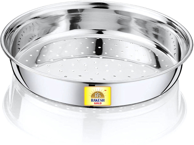 Rakesh Gold Stainless Steel Strainer for Kitchen 24 cm, Hole Chalni Multiuse, chalani steel Strainer(Steel Pack of 1)