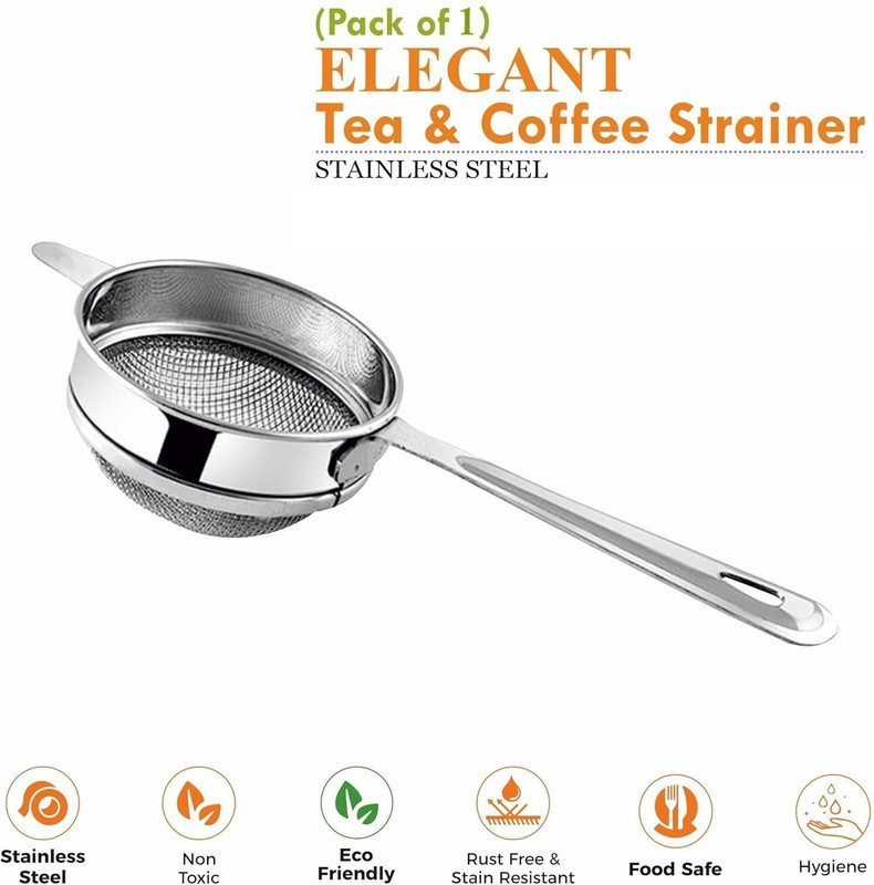 ARSCART premium tea strainer pack of 1 Strainer(Grey Pack of 1)