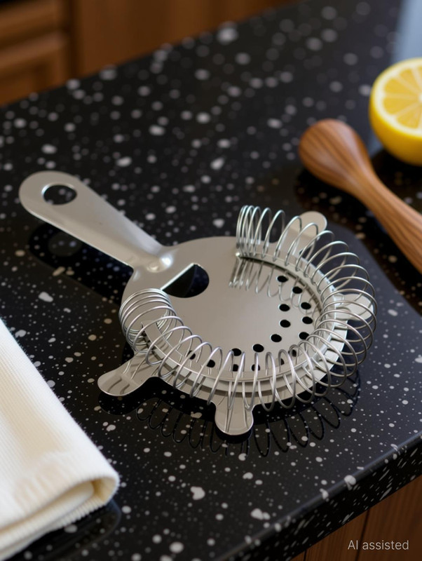 Flipkart SmartBuy Premium Stainless Steel Cocktail Strainer for Bar & Home Bartending Use Collapsible Strainer(Silver Pack of 1)
