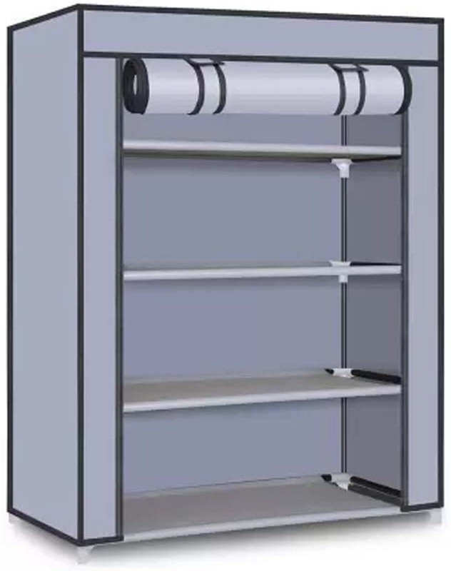 Gallaxy Advance Carbon Steel Collapsible Wardrobe(Finish Color - Grey, DIY(Do-It-Yourself)) - 81% off at DetectaDeal