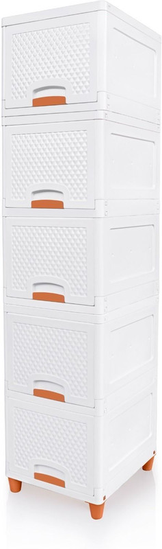 Sorath PVC Collapsible Wardrobe(Finish Color - Multi Color 5 Layer, DIY(Do-It-Yourself))