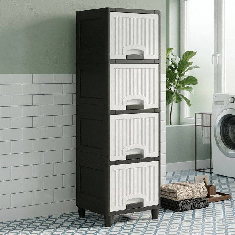 MAXTID Multi Layer Cabinet Suitable for Files, Clothes & Accessories PP Collapsible Wardrobe(Finish Color - Gray-4, DIY(Do-It-Yourself)) - 23% off at DetectaDeal