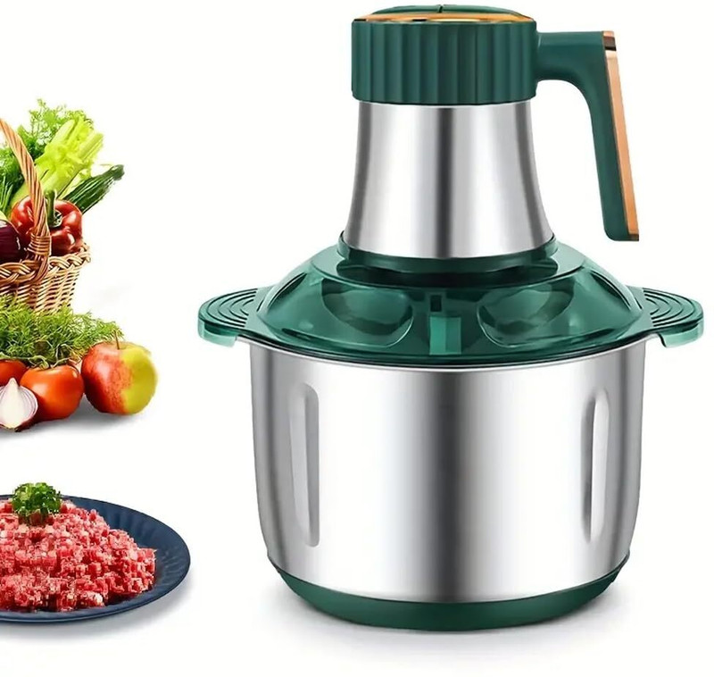 PARYAVARAN by 0 Meat Grinder with Stainless Steel Bowl Multifunctional Cooking Machine Electric Chopper(1 chopper)