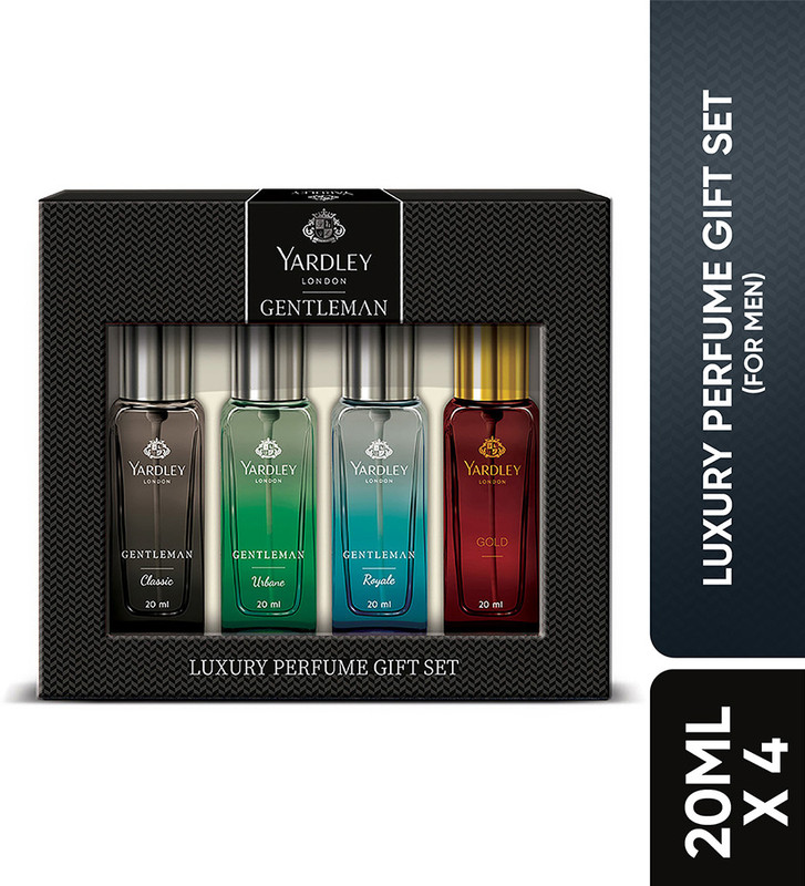 Yardley London Gentleman Luxury Perfume Gift Set (Classic, Urbane, Royal & Gold) Combo Set(Set of 4)