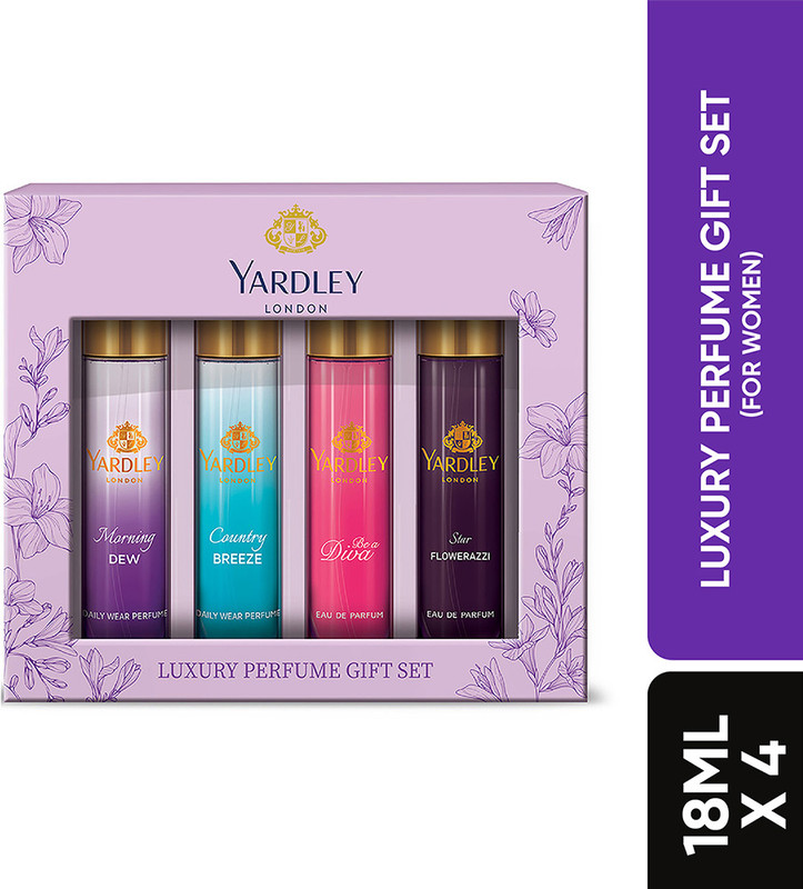 Yardley London Luxury Perfume Gift Set with Long Lasting Fragrance for Women Combo Set(Set of 4)