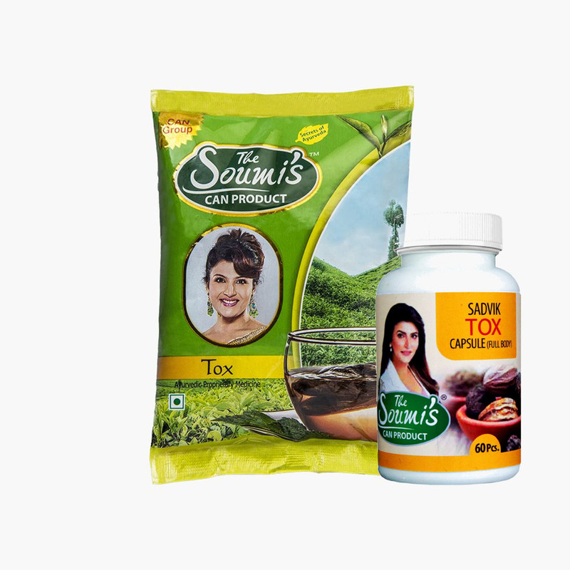 The Soumi's Can Product Tox (100g) & Sadvik Tox Capsule (60pcs)(2 Items in the set)