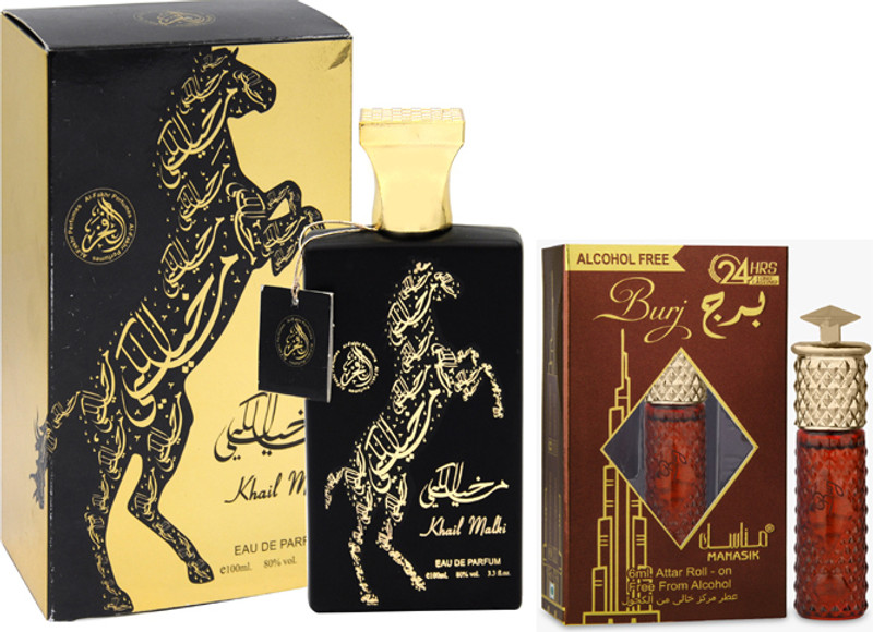 AL FAKHR Shams Al Khususi Perfume 100ml & Abiyad Attar 6ml(2 Items in the set)