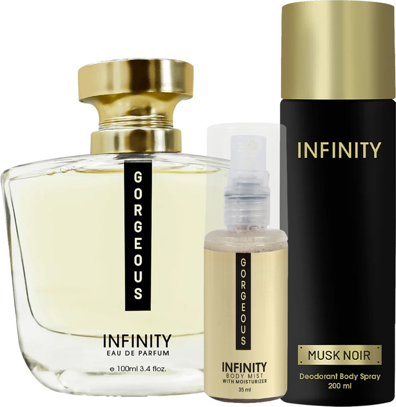 INFINITY Musk Noir EDP Perfume 100ml,Musk Noir Deodorant 200ml,Dark Side Body Wash 50ml(3 Items in the set)