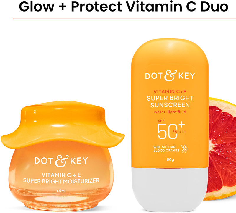 Dot & Key Vitamin C Daily Glow Essentials Skin Care Combo For Glowing Skin For All Skin(2 Items in the set)