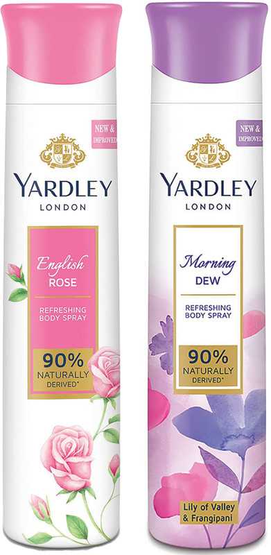 Yardley London Morning dew & English Rose Deo (2pcs)(2 Items in the set)