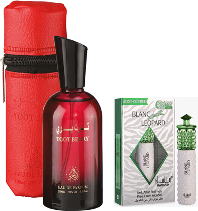 AL FAKHR Tooth Berry Perfume 100ml & Blanc Leopard Attar 6ml(2 Items in the set)