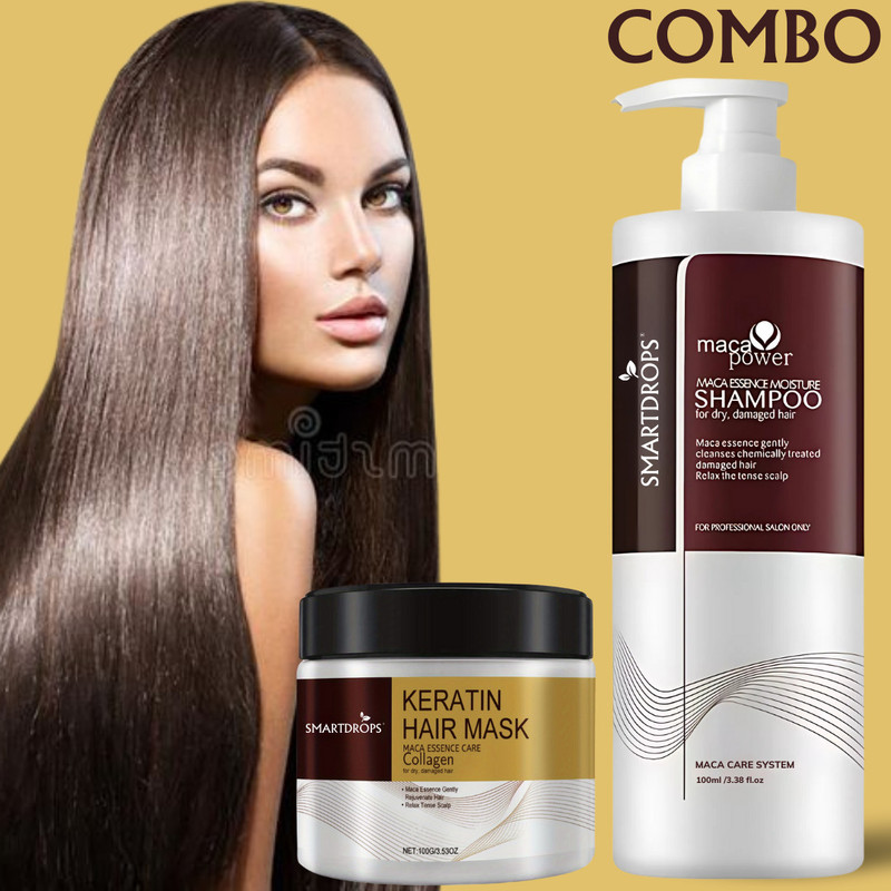 smartdrops Collagen Hair Treatment shampoo with Argan Oil | Conditioner | Hair Care Combo |(2 Items in the set)