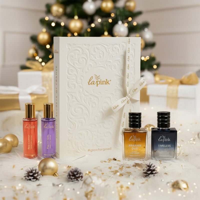 La Pink Luxury Perfume Gift Set for Woman & Man | Premium Fragrances Long Lasting(4 Items in the set)