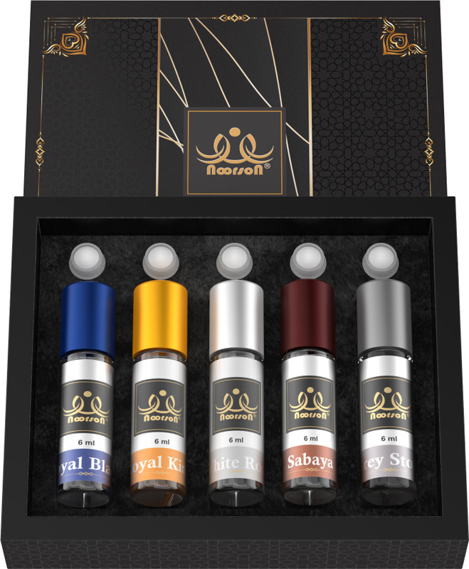 Noorson Royal Combo Non-Alcoholic Premium Quality Attar Perfume (05 x 06Ml : Pack of 05)(5 Items in the set)