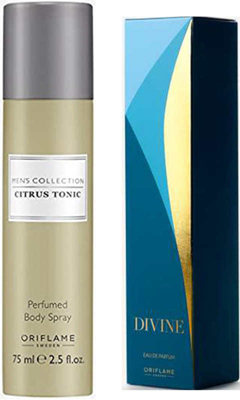 Oriflame Sweden perfumed body spray-75ml with Be Happy Feel Good Eau de Toilette-50ml.(2 Items in the set)