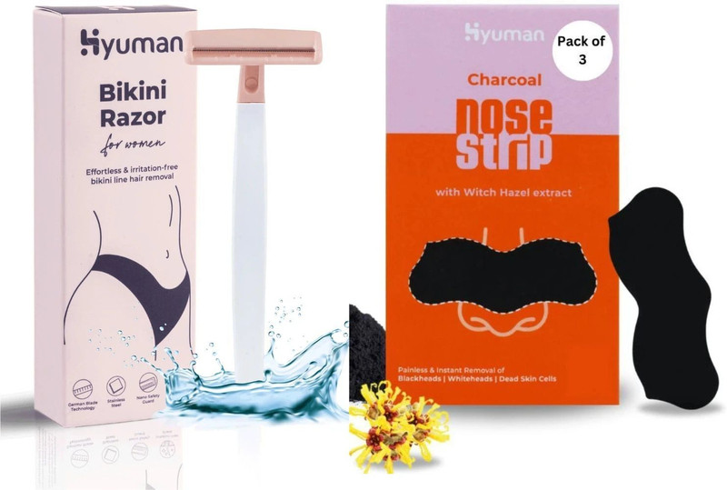 Hyuman Bikini Razor Pack of 1 + Ice Roller(2 Items in the set)