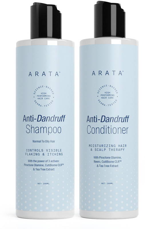 ARATA Dandruff Detox Duo|Anti-Dandruff Shampoo & Conditioner|Normal-Oily Hair(2 Items in the set)