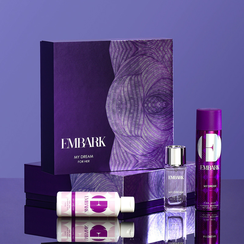EMBARK Giftset Perfume Fragrance combo for Women - My Dream 30ml EDP + 100ml Shower gel + 150ml Perfumed Deodorant(3 Items in the set)