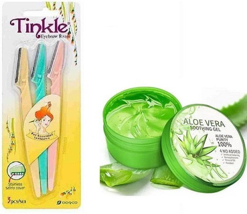 prikcy razor for women & aloe vera gel(2 Items in the set)