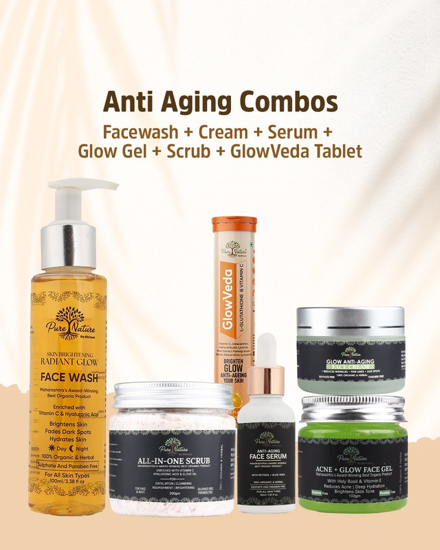 Pure Nature By Shivani Anti Aging Combo 6 Products(6 Items in the set)