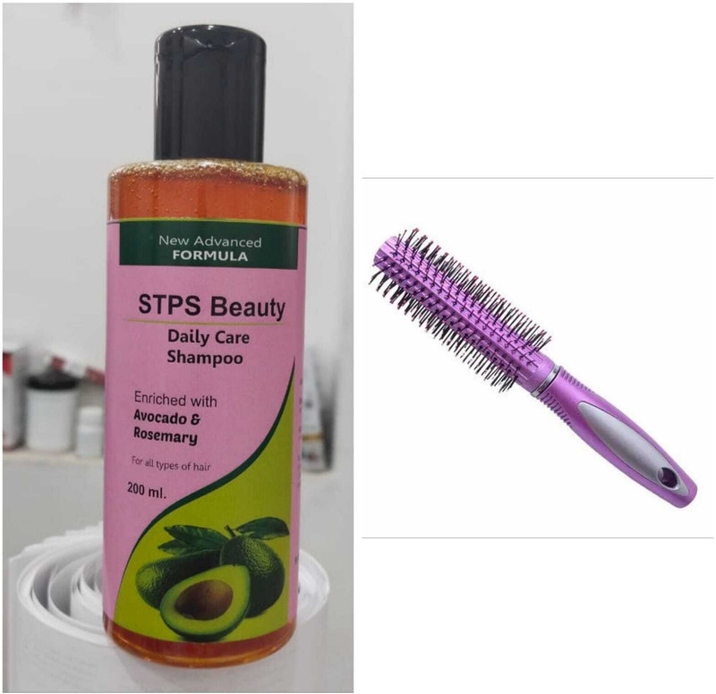 STPS Beauty Daily Care Shampoo enriched with Avacado & Rosemary shampoo with big hair comb multicolor combo pack(1 Items in the set)