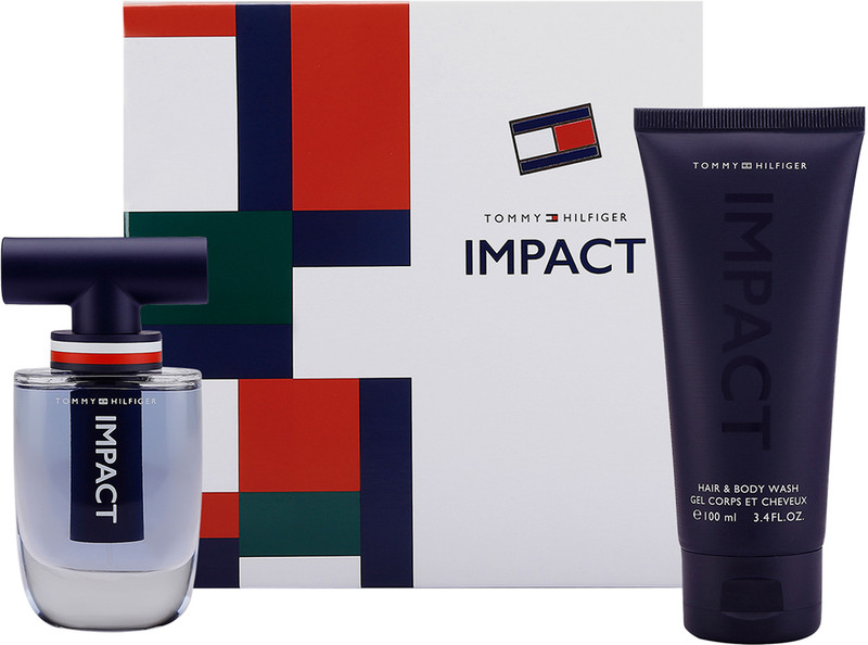 TOMMY HILFIGER Impact Gift Set (Eau de Toilette 100ml + 4ml+ Body Wash 100ml)(3 Items in the set)