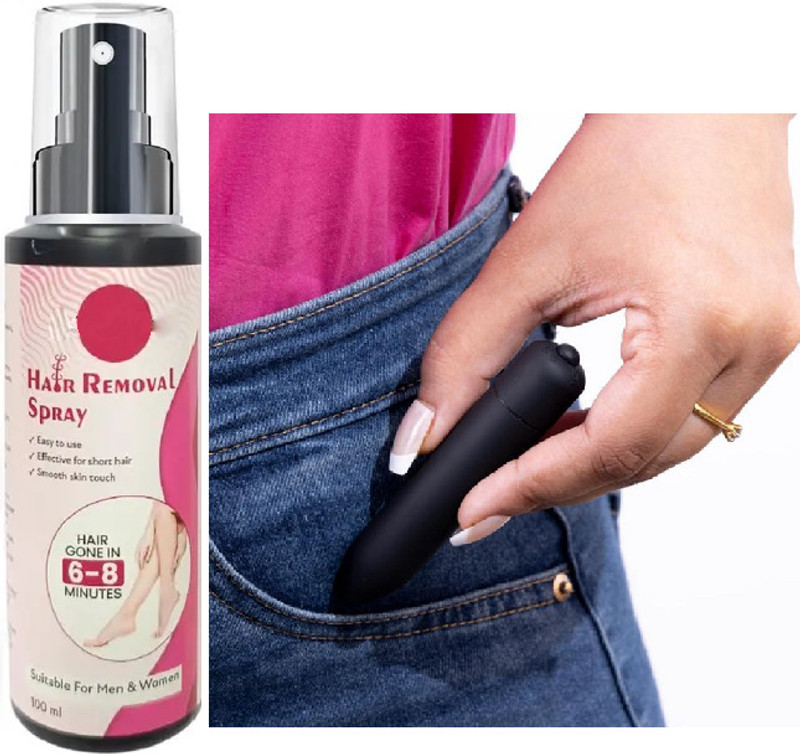 tanvi27 Hair removel spary with Mini bullte masgger(2 Items in the set)