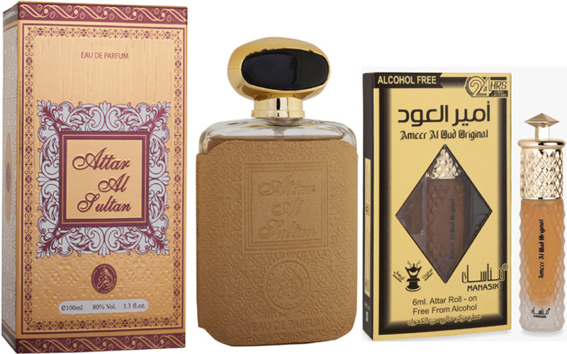 AL FAKHR Oud Perfumes 100ml & Nights Attar 6ml(2 Items in the set)