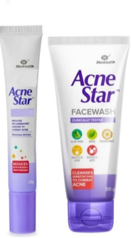 acnestar Pimple clear cream & face wash 50g and 25g combo set(2 Items in the set)