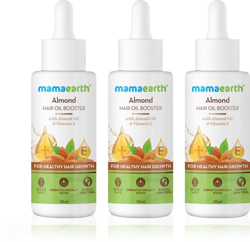 MamaEarth Rice Hair Oil Booster with Rice Bran Oil & Keratin (Pack of 3) Hair Oil  (90 ml)
