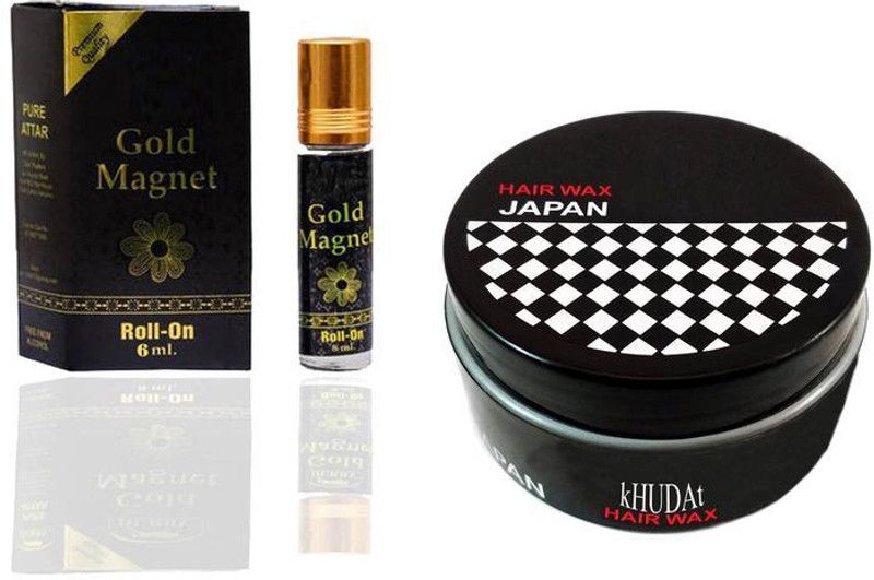 kHUDAt Magnet Roll-on Attar Attar (6ml) & Hair Wax Japan Gel Hair Styler(2 Items in the set)