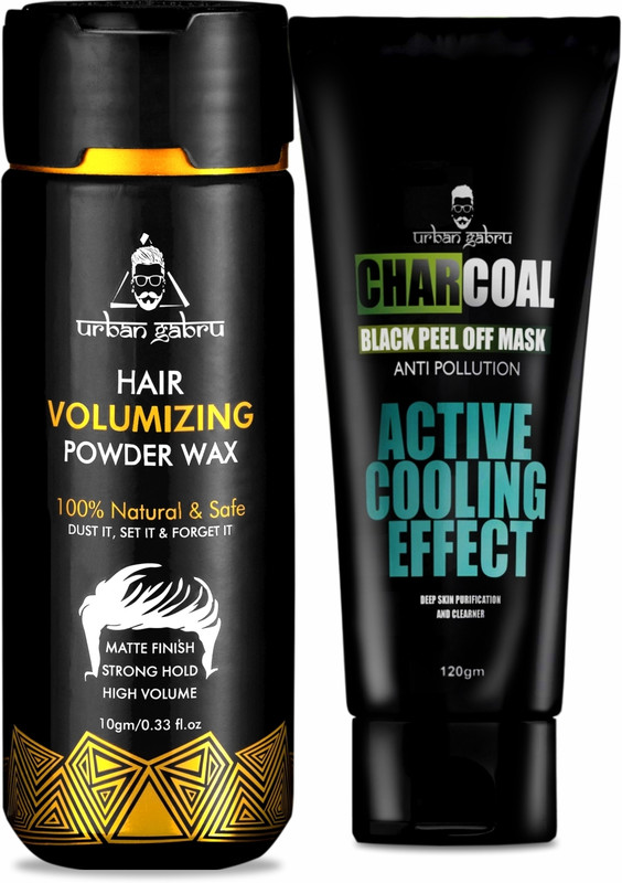 urbangabru Hair Volumizing Powder 10 GM & Charcoal Face Wash 120 GM - Men's Grooming Combo(2 Items in the set)