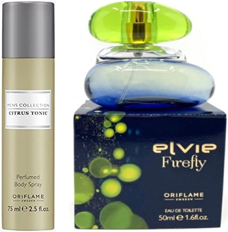 Oriflame Sweden Citrus Tonic Perfumed Body Spray With Elvie Firefly Eau de Toilette for Women(2 Items in the set)