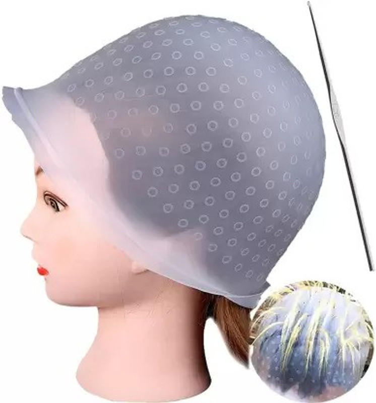 Shunfi Reusable Highlight Salon Hair Coloring Magical cap With hook free(1 Items in the set)