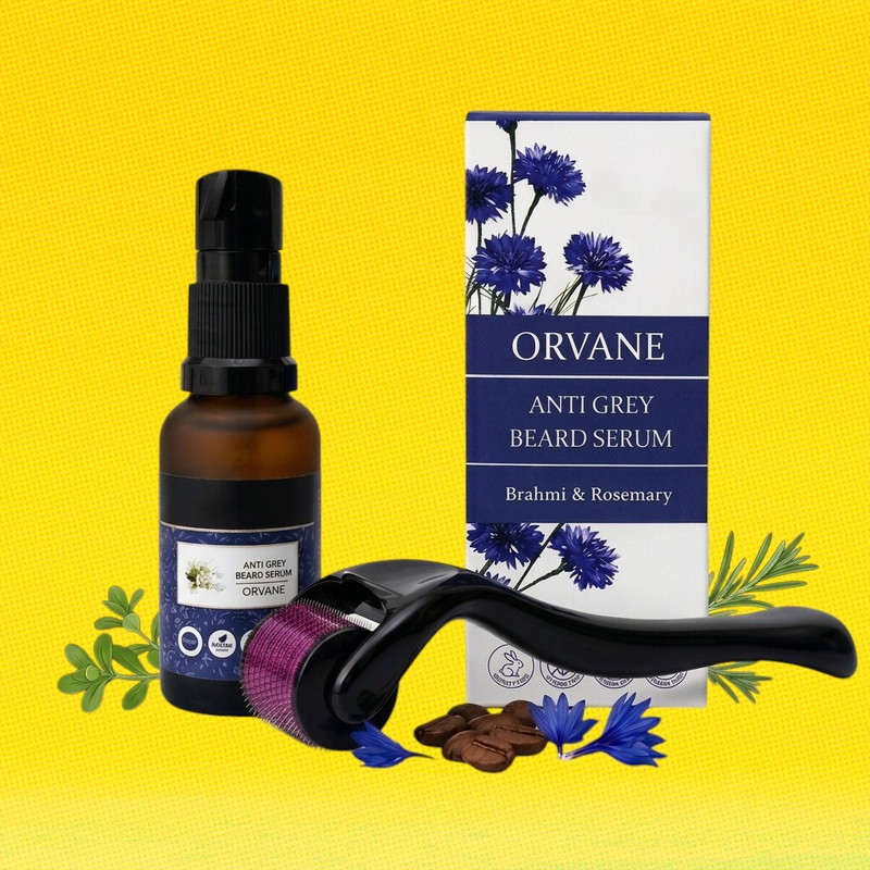Orvane Anti-Grey Beard Solution - Non-Greasy Formula with Brahmi(2 Items in the set)