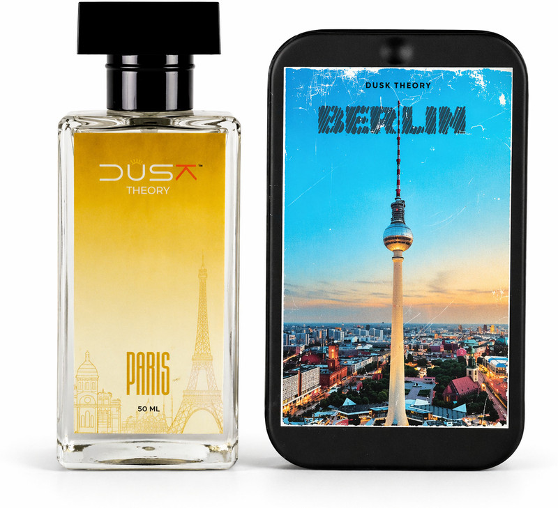 DUSK THEORY Paris EDP & Berlin Solid Wax Perfume | Spicy Warm Woody Scent | Non Greasy Combo(2 Items in the set)