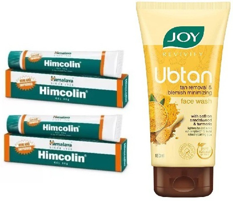 HIMALAYA Himcolin Gel ( Pack of 2 ) with Revivify Ubtan Face Wash (150 ml)  (3 Items in the set)