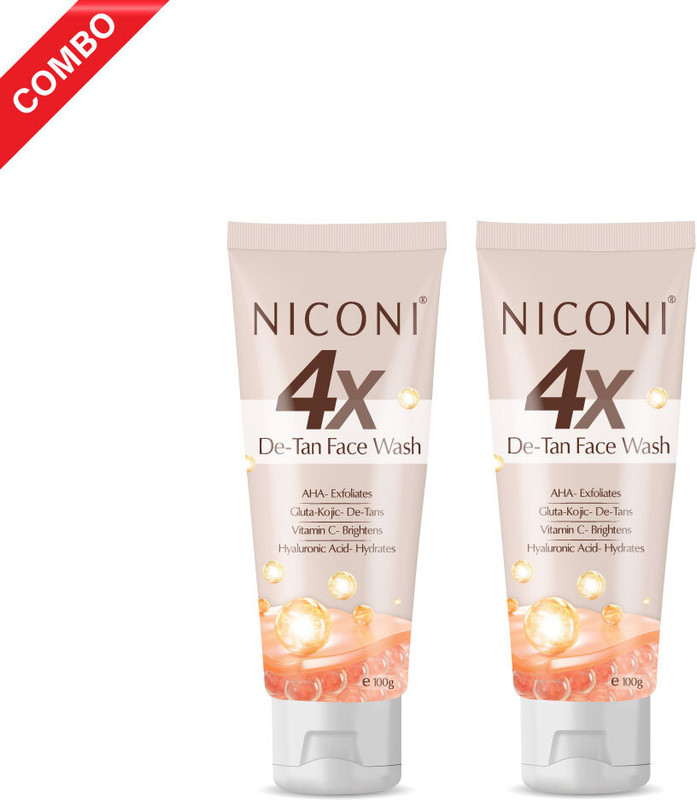 NICONI Detan Face Wash Power Combo | For Men & Women(2 Items in the set)