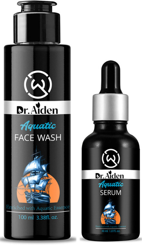 Dr Aiden Aquatic Naturals Face Serum for Men & Aquatic Face Wash for Men(2 Items in the set)