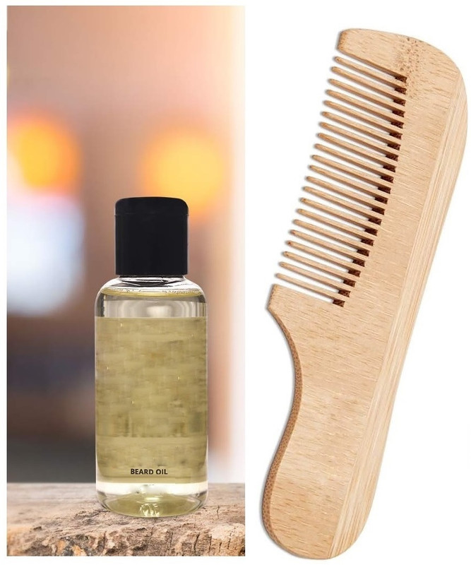 Emijun Best Pure Natural Beard Hair Oil for Black Hair(2 Items in the set)