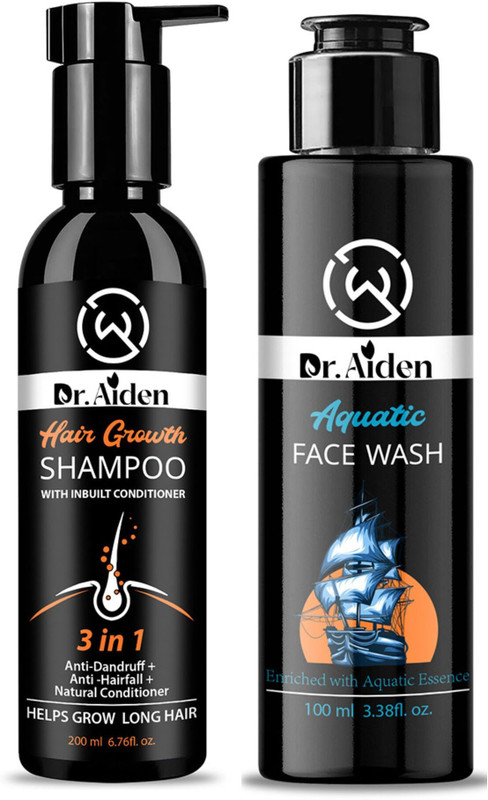 Dr Aiden Sea Breeze Foam Face Wash & Anti-dandruff 3-in-1 Shampoo(2 Items in the set)