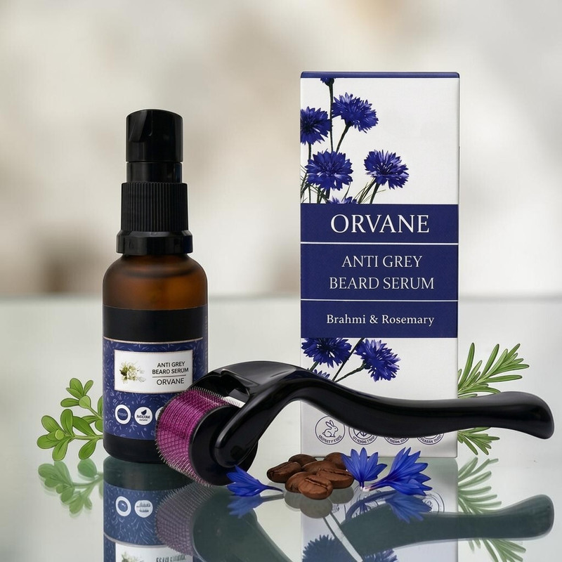 Orvane Grey Hair Reverse Serum – Reclaim Your Youthful Beard Color(2 Items in the set)