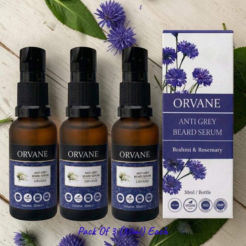 Orvane Premium Beard Serum for Natural Pigment - 3 x 30ml(3 Items in the set)