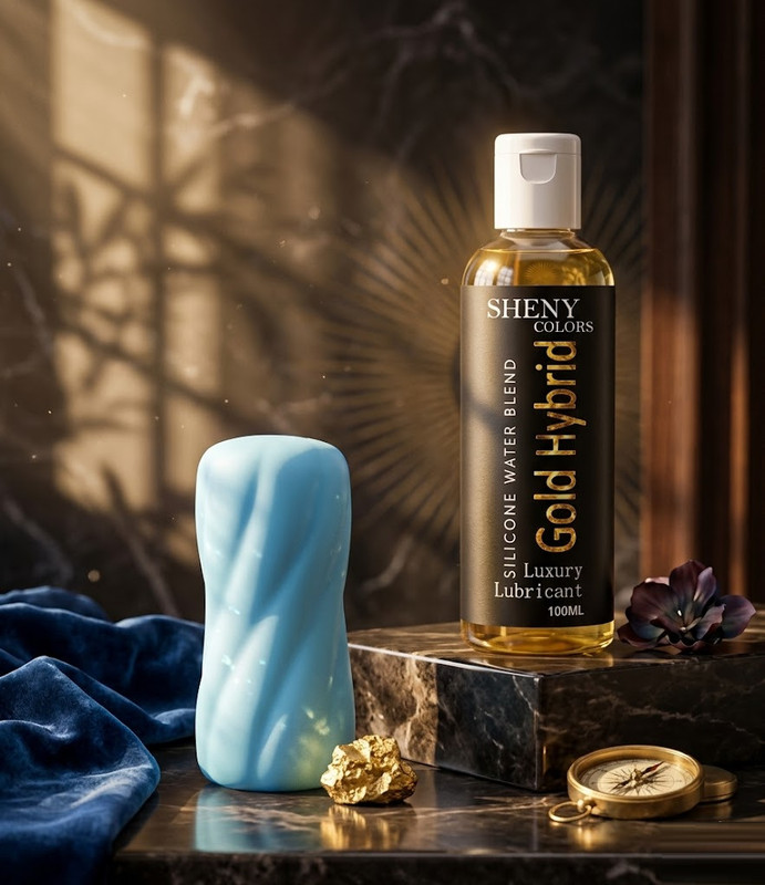 SHENY COLORS Advanced Hybrid Lube Gel + Stroker(2 Items in the set)